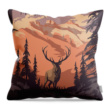 Parks Canada Throw Pillows