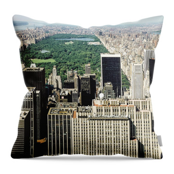 Central Business District Throw Pillows