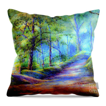Scenic Woodlands Throw Pillows