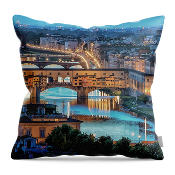 The Duomo In Florence Throw Pillows