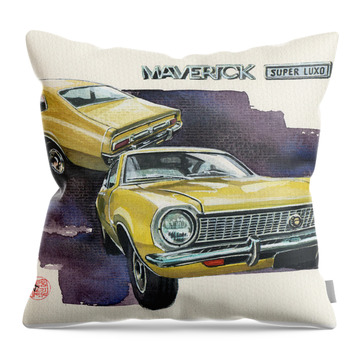 Ford Maverick Throw Pillows