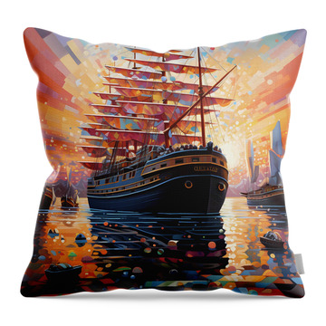 Rayonism Throw Pillows