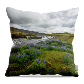 Icelandic Landscape Throw Pillows