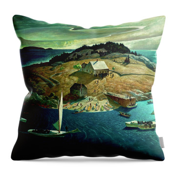 Port Clyde Throw Pillows