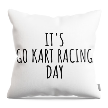 Go Karts Throw Pillows