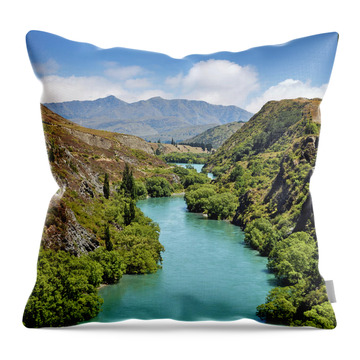 Kawarau River Throw Pillows