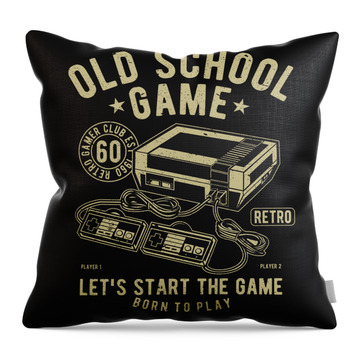 Old Video Game Throw Pillows