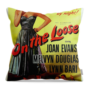 On The Loose Throw Pillows