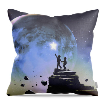 Stepping Out Throw Pillows