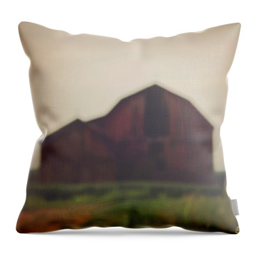 New York Farmhouses Throw Pillows