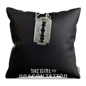 The Girl With The Dragon Tattoo Throw Pillows
