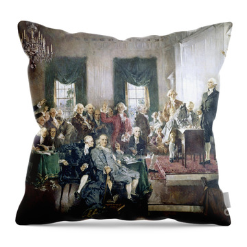 President Of The Usa Throw Pillows