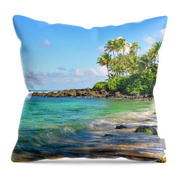Laniakea Beach Throw Pillows