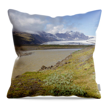 Vatnajokull Glacier Throw Pillows
