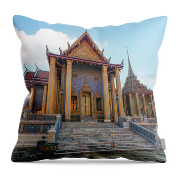 Wat Phra Kaew Throw Pillows