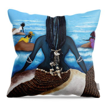 Yemaya Throw Pillows