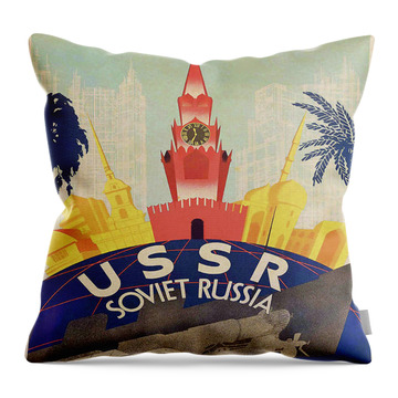 Welcome To Russia Throw Pillow