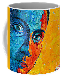 Light On Womans Face Selfportrait Coffee Mugs