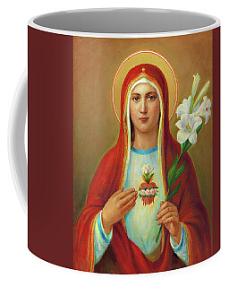 Sacred Heart Coffee Mugs
