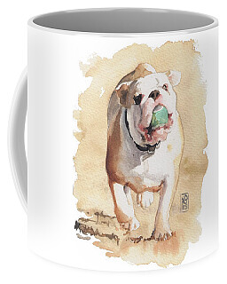 Bulldog Pet Portraits Coffee Mugs
