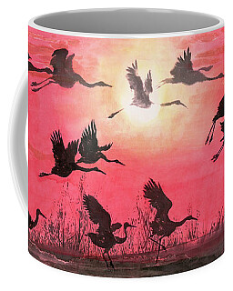 Red-crowned Crane Coffee Mugs