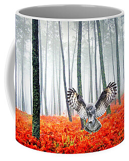 Great Gray Owl Coffee Mugs