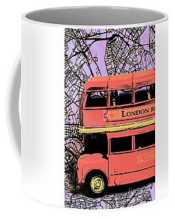 FELTHAM DOUBLE DECKER  TROLLEYBUS TRAM Bus Fine Bone china mug cup Beaker 