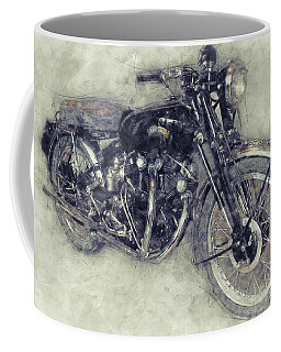 1 Vincent HRD Motorbike Fine Bone China Mug Cup Beaker 