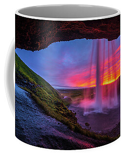 Cave Waterfall Coffee Mugs
