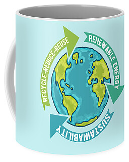 Reduce, Reuse, Upcycle! Coffee Mug for Sale by nyah14