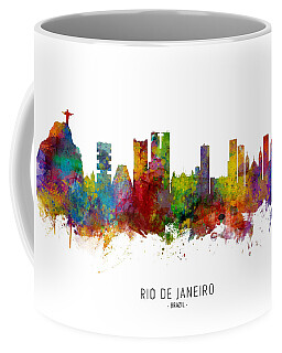 Rio De Janeiro Skyline Coffee Mugs