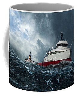 Great Lakes Freighter Coffee Mugs