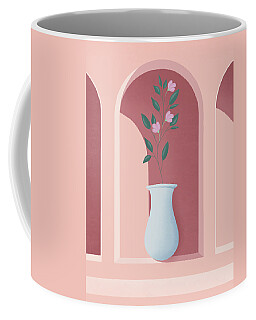 Oriental Vase Coffee Mugs