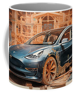 Tesla Coffee Mugs for Sale - Pixels Merch