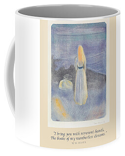 Original Artwork on a Mug Yeats Have a Cuppa with W Gift for Book Lovers William Butler Yeats Mug Literary Coffee Mug B