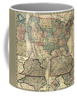 New Orleans Map Coffee Mugs