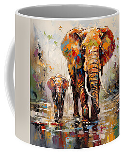 African Bush Elephant Coffee Mugs