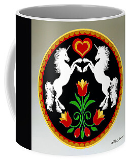 Pennsylvania Dutch Hex Designs Coffee Mugs