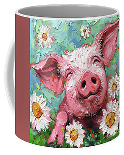 Happy Hog Coffee Mugs