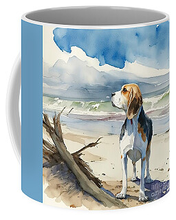 Dog Sketch Coffee Mugs