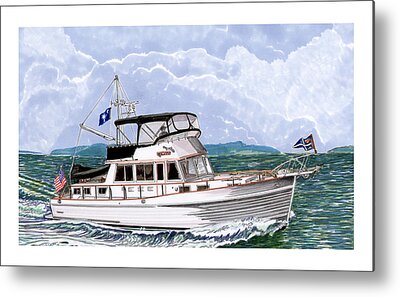 Custom Yacht Portraits Metal Prints