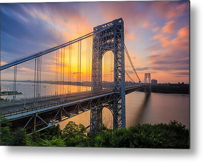 George Washington Bridge Photos Metal Prints