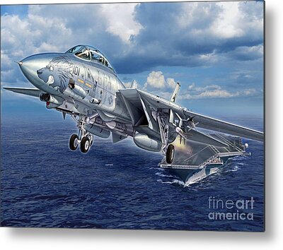 F-14d Digital Art Metal Prints