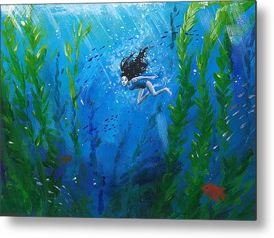 Kelp Forest Metal Prints