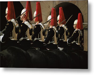 Household Cavalry Metal Prints