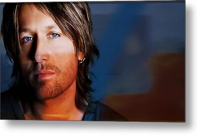 Country Music Keith Urban Metal Prints