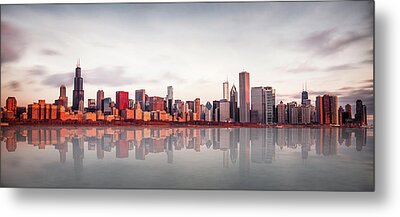 Chicago Skyline Metal Prints