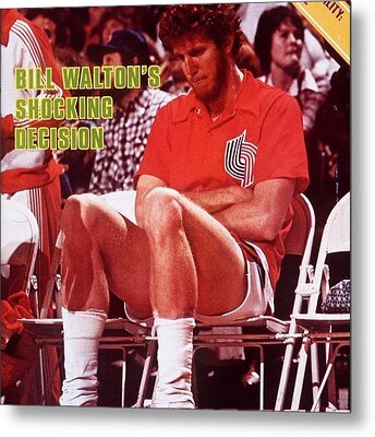 Portland Trail Blazers Bill Walton, 1977 Nba Finals Sports Illustrated  Cover Metal Print by Sports Illustrated - Sports Illustrated Covers
