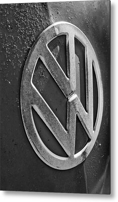  Volkswagen Original Embleme Vw Noir Satin/Blanc
