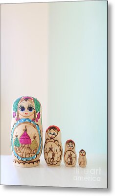 Russian Dolls Metal Prints